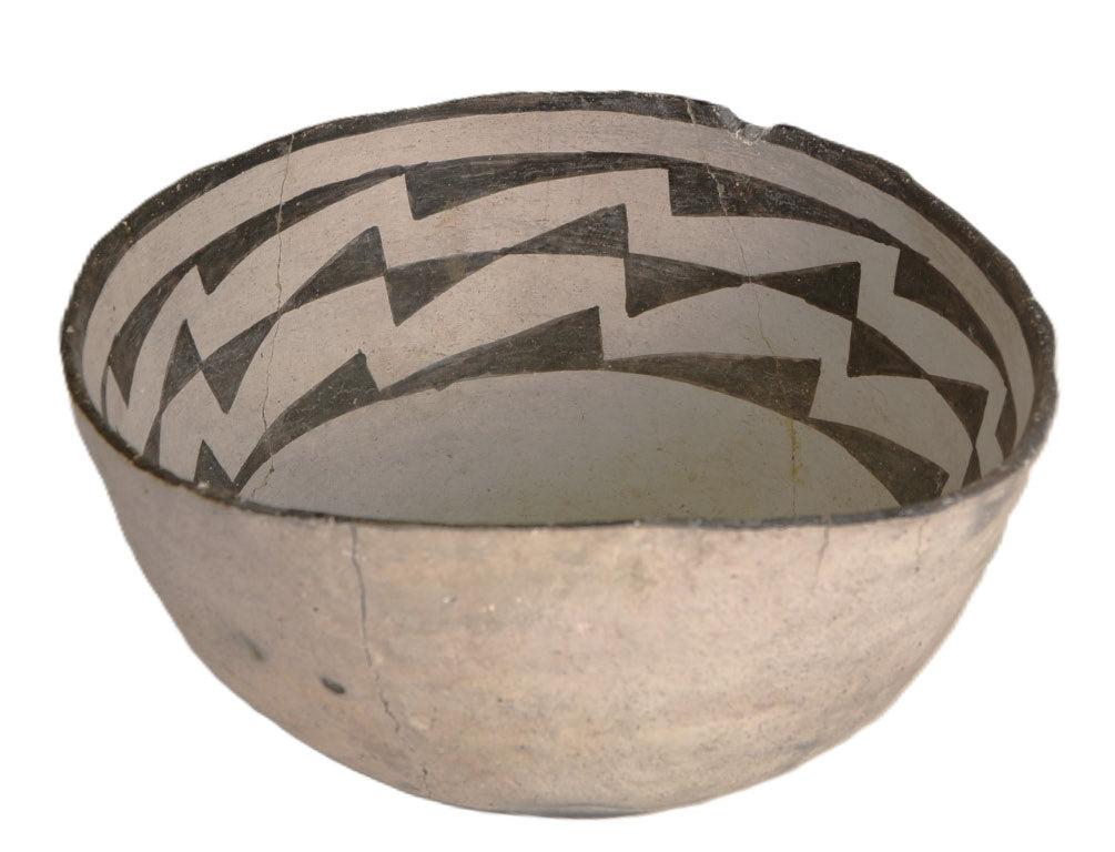 Anasazi Pottery "Pour" Bowl, Black on White