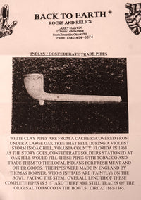 Indian Confederate Trade Pipes - Set of 2