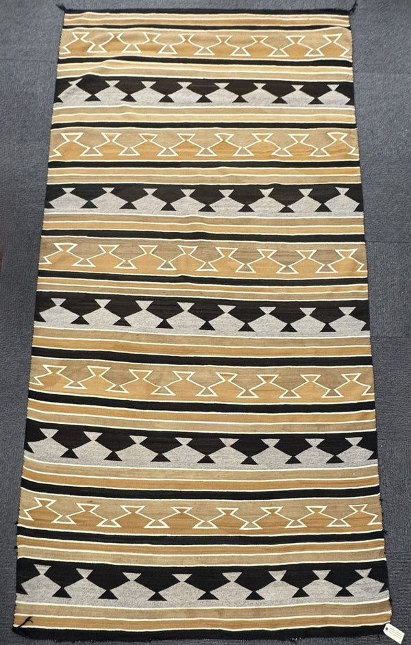 Large Navajo Rug, Banded Blanket Revival, Chinle, AZ