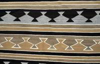 Large Navajo Rug, Banded Blanket Revival, Chinle, AZ