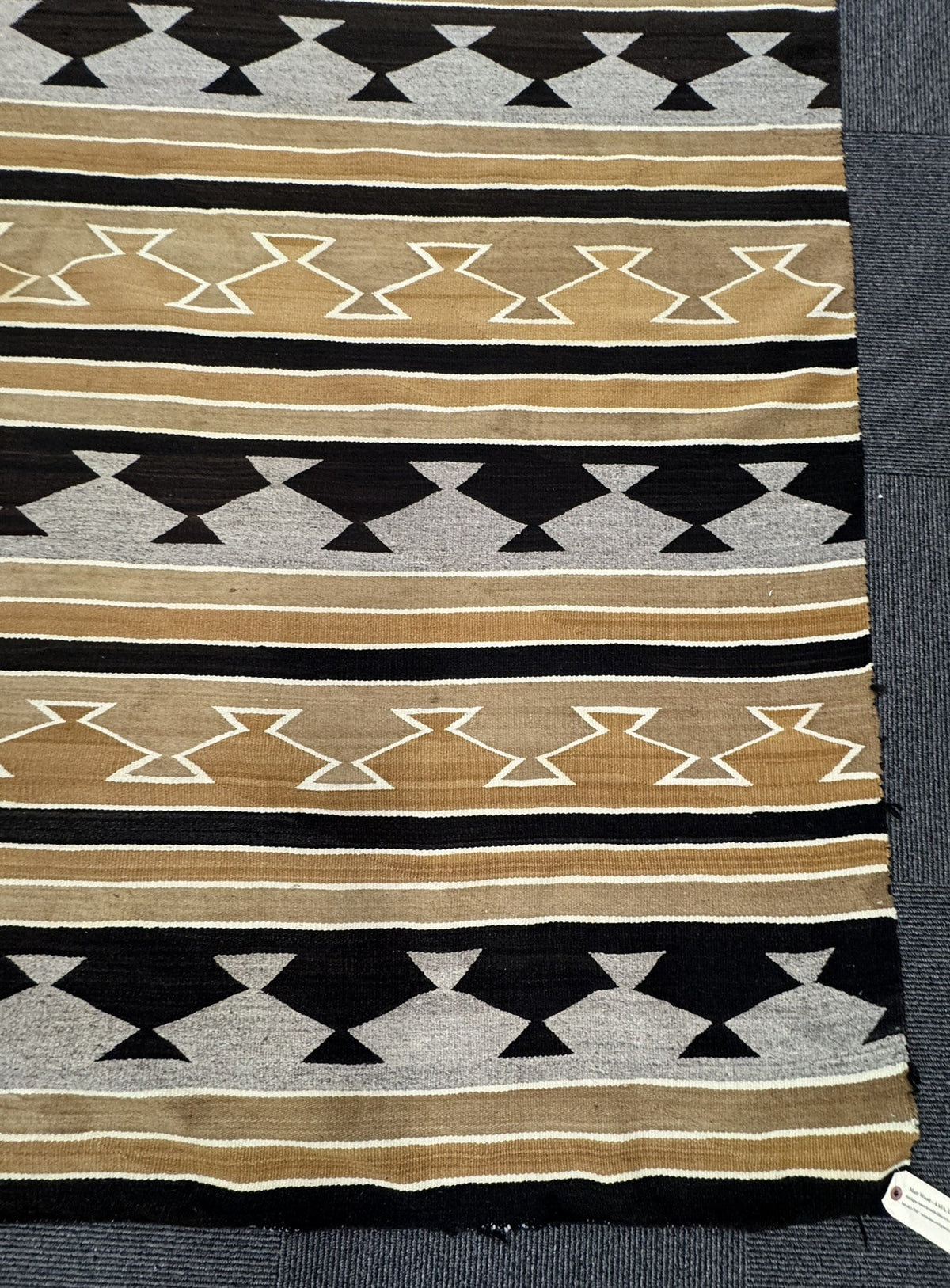 Large Navajo Rug, Banded Blanket Revival, Chinle, AZ