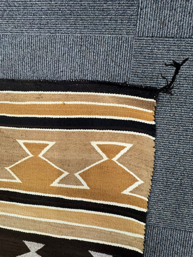 Large Navajo Rug, Banded Blanket Revival, Chinle, AZ