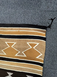 Large Navajo Rug, Banded Blanket Revival, Chinle, AZ