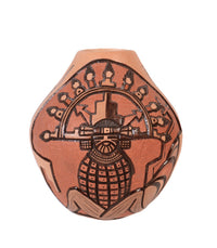 Hopi Pueblo Carved Pottery Jar By Marty and Elvria Naha Nampeyo