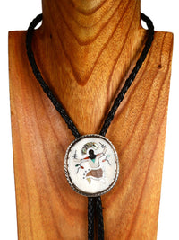 Vintage Zuni Bolo Tie: Apache Gahn Dancer
