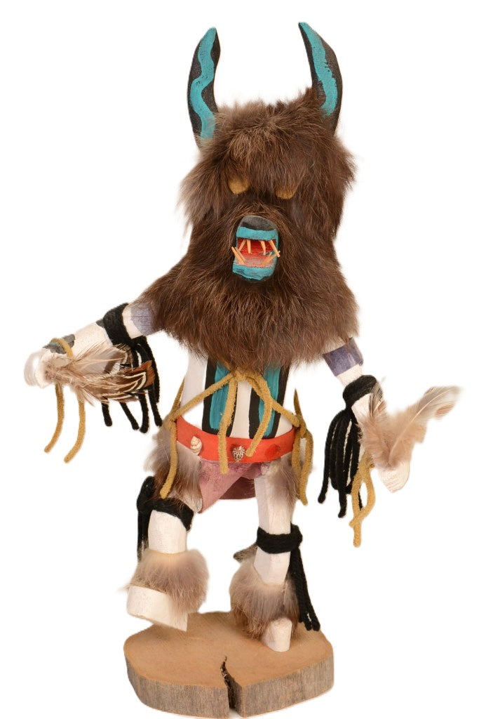 Navajo Kachina Wolf Ogre Doll By James