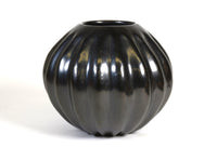 Santa Clara Pueblo Melon Blackware Jar By Helen Shupla