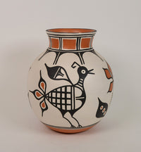 Kewa (Santo Domingo) Pueblo Pottery, "Rainbird" Jar by Thomas Tenorio