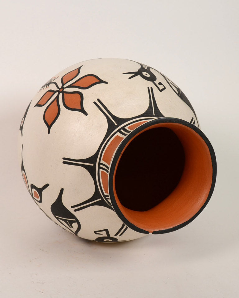 Kewa (Santo Domingo) Pueblo Pottery, "Rainbird" Jar by Thomas Tenorio