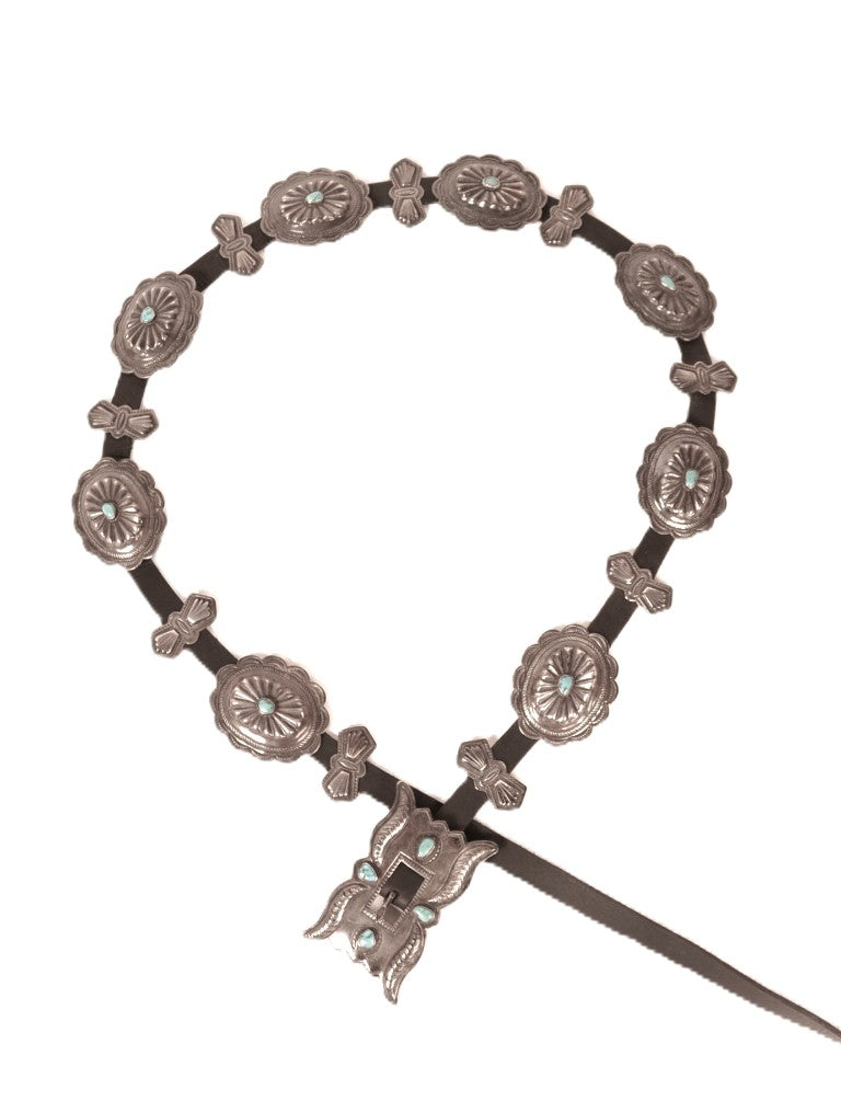 Large Navajo Concho Belt