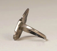 Zuni Sterling Silver Inlaid Bird Ring Size 5