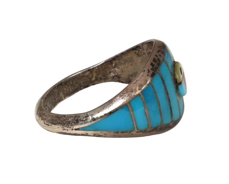 Sterling Silver Turquoise Inlay Ring