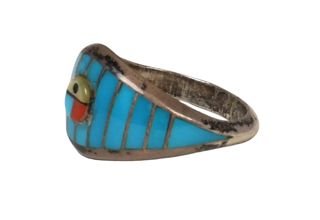 Sterling Silver Turquoise Inlay Ring