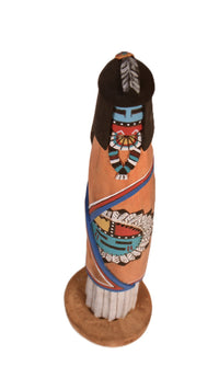 Hopi Pueblo Long Hair/Sun Face Kachina Doll By F. Chee and M. Chambers