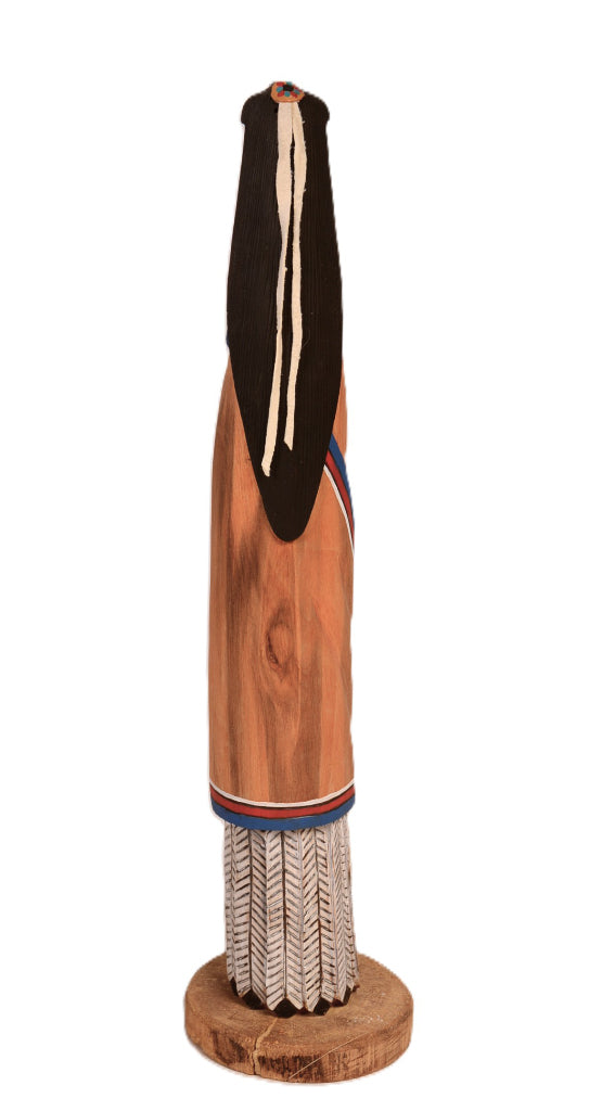 Hopi Pueblo Long Hair/Sun Face Kachina Doll By F. Chee and M. Chambers
