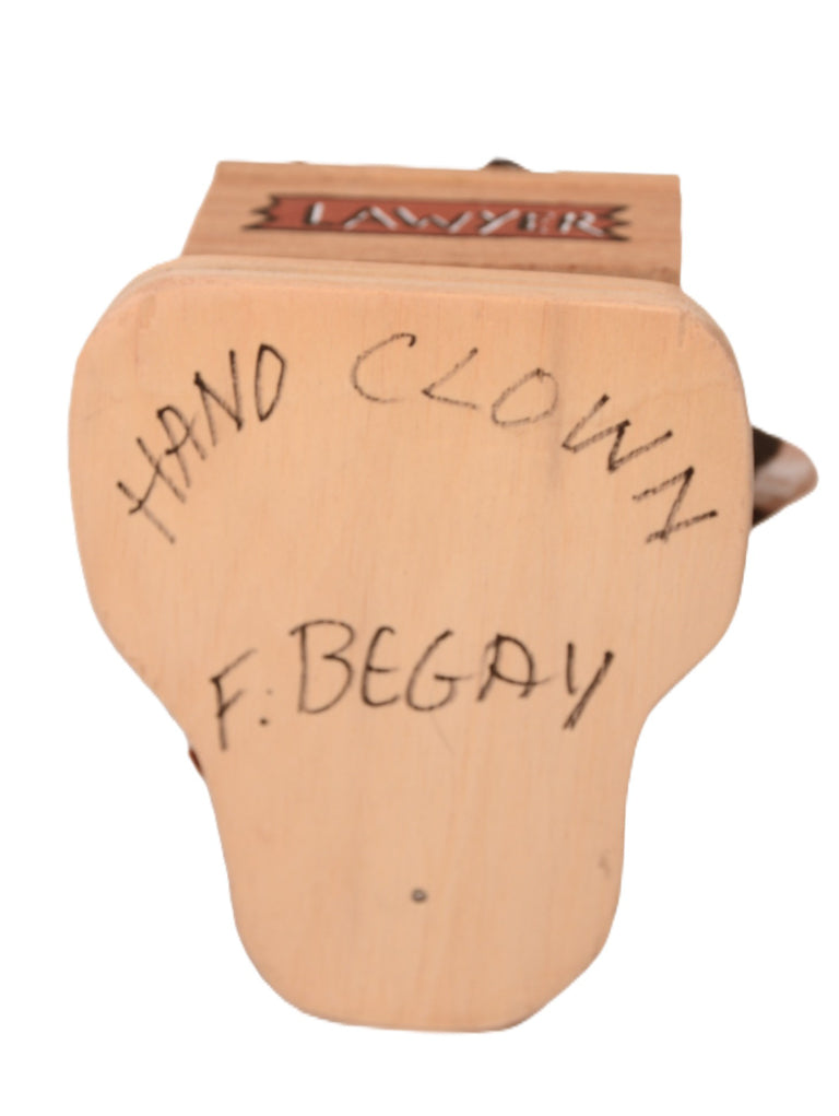 Hopi Pueblo Hand Clown Lawyer Katchina Doll By F. Begay