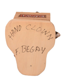 Hopi Pueblo Hand Clown Lawyer Katchina Doll By F. Begay