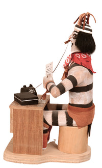 Hopi Pueblo Hand Clown Lawyer Katchina Doll By F. Begay
