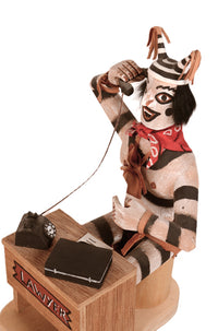 Hopi Pueblo Hand Clown Lawyer Katchina Doll By F. Begay