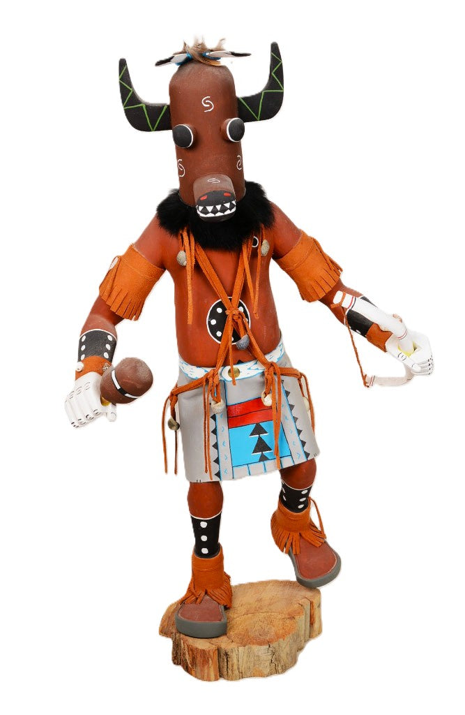 Navajo Kachina Cow Dancer By Wilson Hoskie