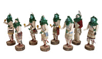 Navajo Yeibichai Carved Kachina Set of 8 Dolls