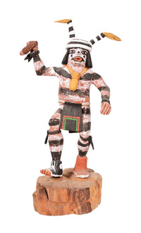 Hopi Kachina "HANO" Clown By Eddison Torivio Polacca