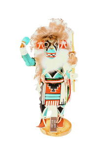 Hopi Pueblo Blue Ahoto Kachina Doll By F. Largo