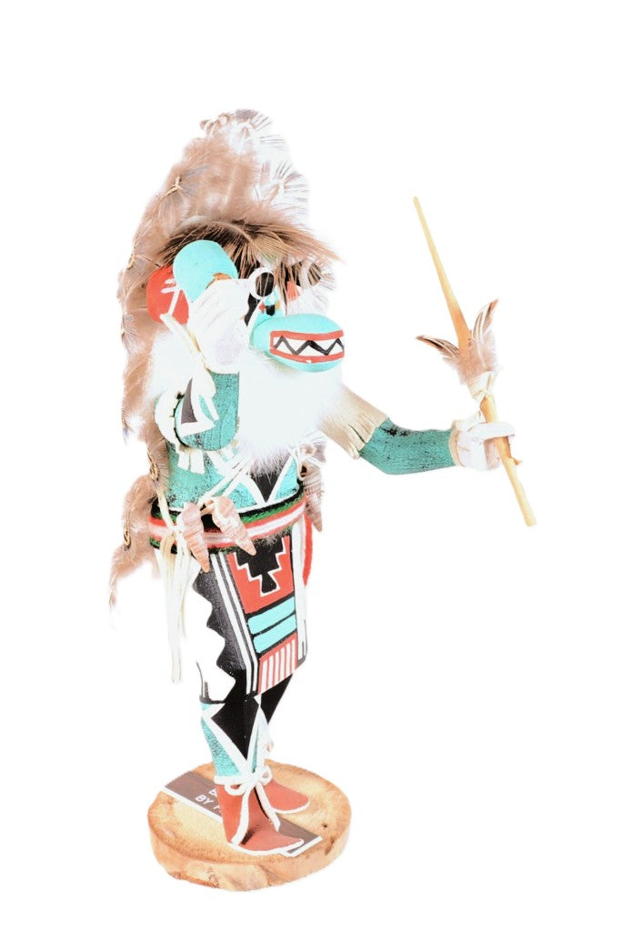 Hopi Pueblo Blue Ahoto Kachina Doll By F. Largo