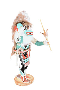 Hopi Pueblo Blue Ahoto Kachina Doll By F. Largo