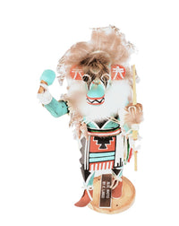 Hopi Pueblo Blue Ahoto Kachina Doll By F. Largo