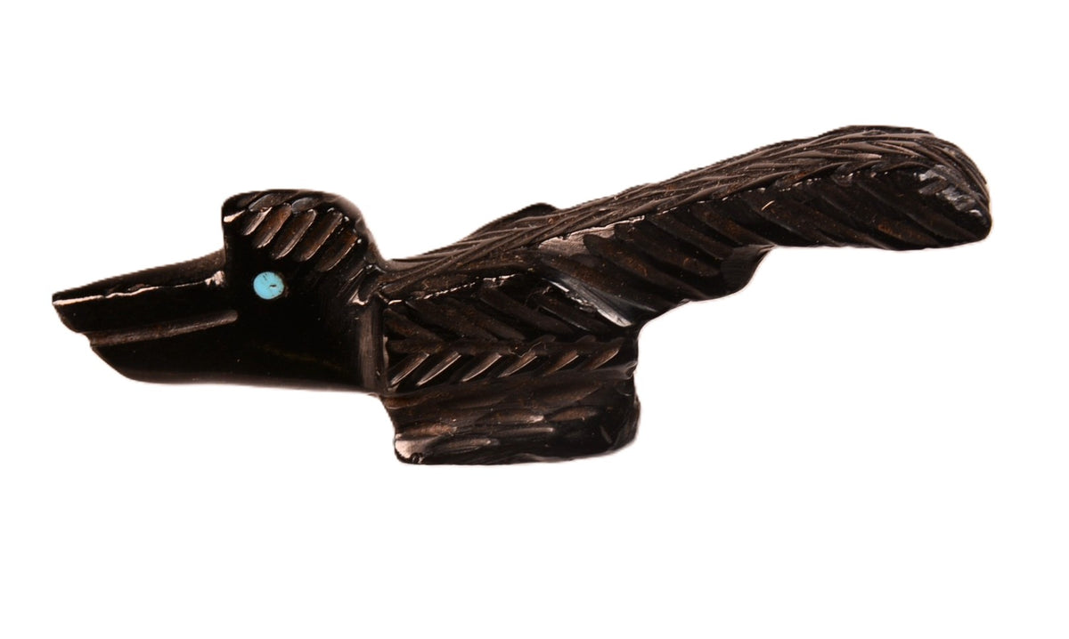 Zuni Pueblo Jet Bird Fetish By Barry