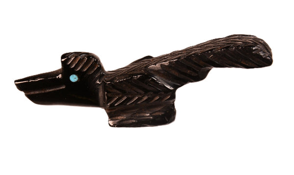 Zuni Pueblo Jet Bird Fetish By Barry
