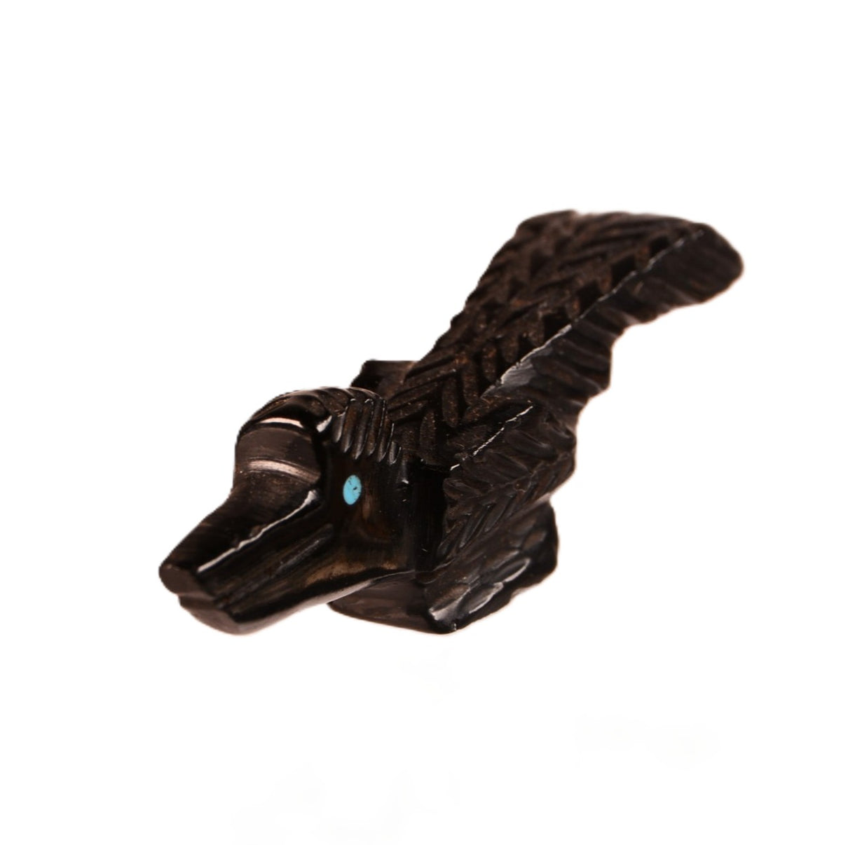Zuni Pueblo Jet Bird Fetish By Barry