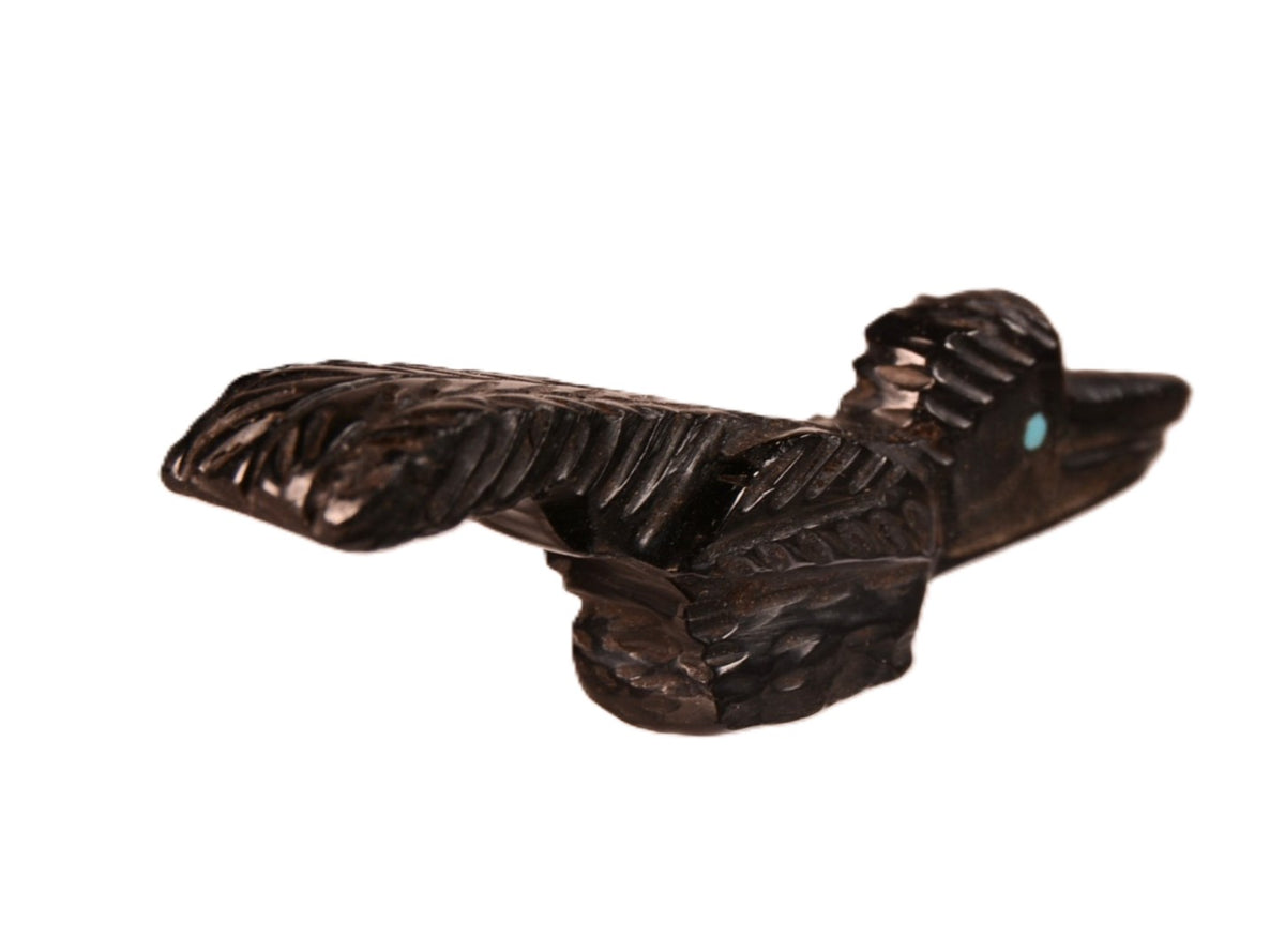 Zuni Pueblo Jet Bird Fetish By Barry