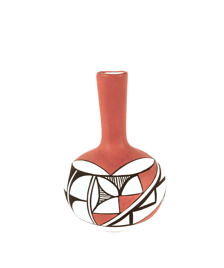 Isleta Pueblo Pottery Vase By S. Zuni