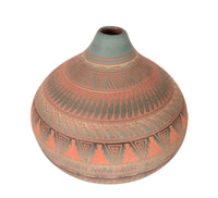 Navajo Carved Pottery By Sylvia Johnson