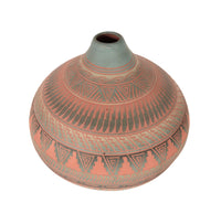 Navajo Carved Pottery By Sylvia Johnson
