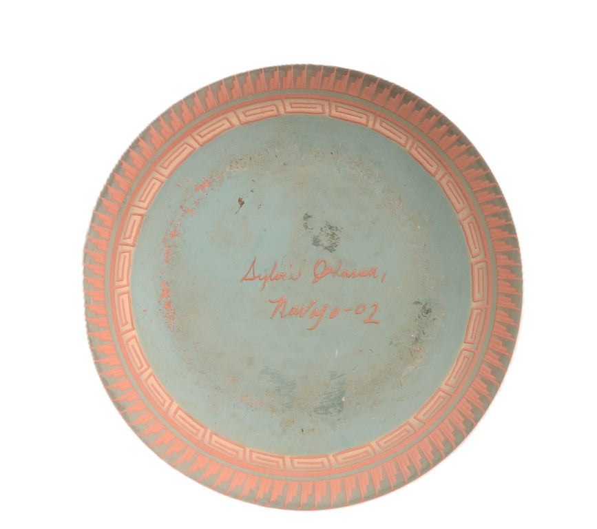 Navajo Carved Pottery By Sylvia Johnson