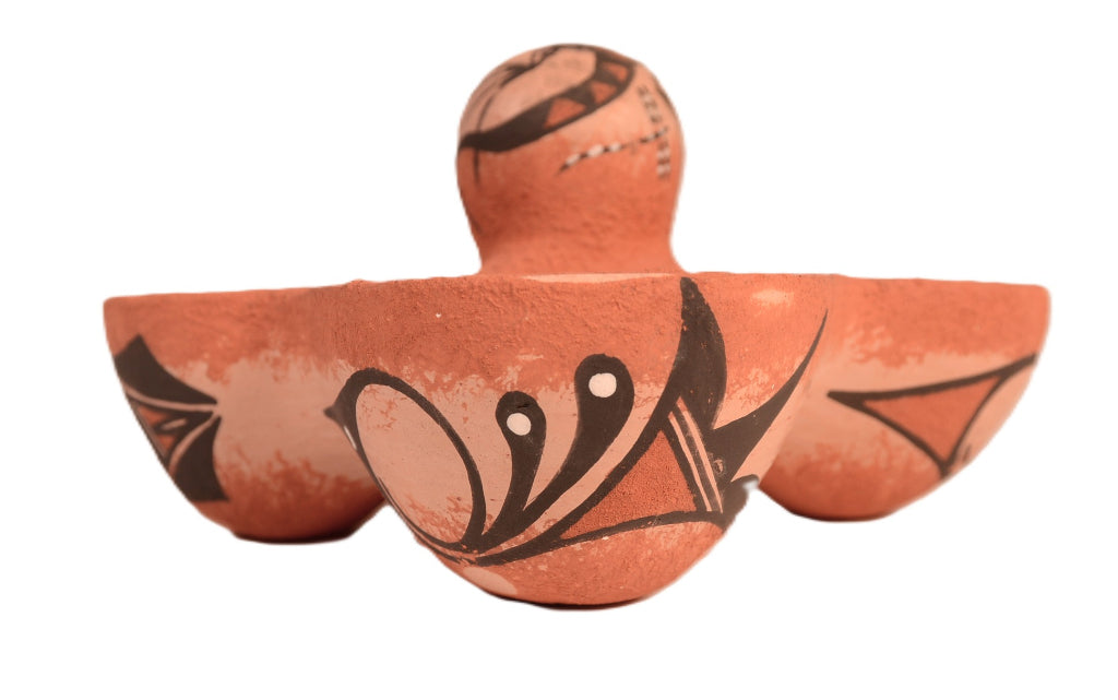 Zuni Pueblo Egg Dish Pottery By Tonia Fonenelle