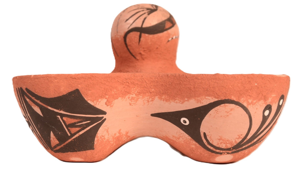 Zuni Pueblo Egg Dish Pottery By Tonia Fonenelle