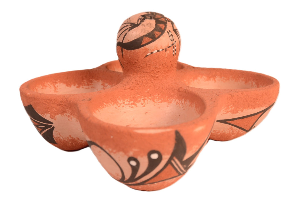 Zuni Pueblo Egg Dish Pottery By Tonia Fonenelle