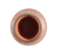 Navajo Carved Jar Pottery By Paula Nez
