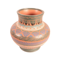 Navajo Carved Jar Pottery By Paula Nez