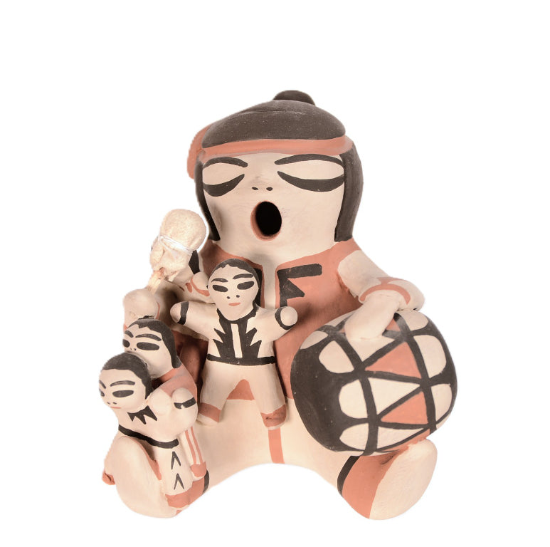 Cochiti Pueblo Storyteller Pottery Doll By J. Suina