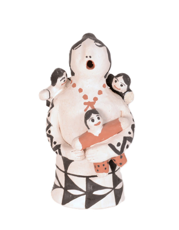 Acoma Pueblo Storyteller Pottery Doll By S.L. Stevens