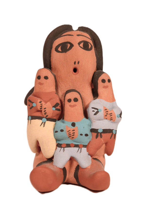 Jemez Pueblo Storyteller Pottery Doll By E. B.