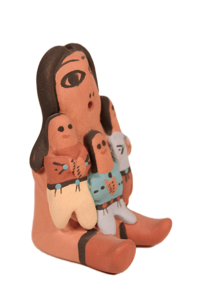 Jemez Pueblo Storyteller Pottery Doll By E. B.