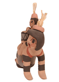 Jemez Pueblo Storyteller Clown Pottery Doll By Chrislyn Fragua