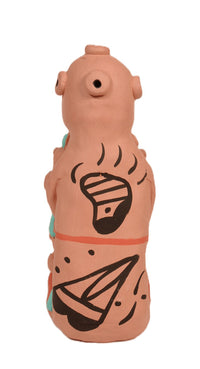 Hopi Pueblo Storyteller Mudhead Pottery Doll By G. Parti