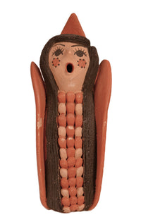 Jemez Pueblo Storyteller Corn Figure Pottery Doll By V. Fragua